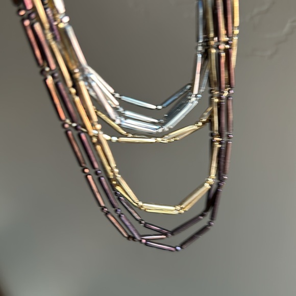 Coldwater Creek Tri Color Necklace - Picture 6 of 6